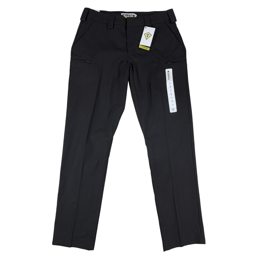NWT First Tactical V2 Womens Black Tactical Pants Size 12 Tall Utility Ripstop